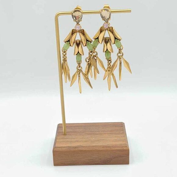 J Crew Crystal Ray Earrings - Picture 1 of 8